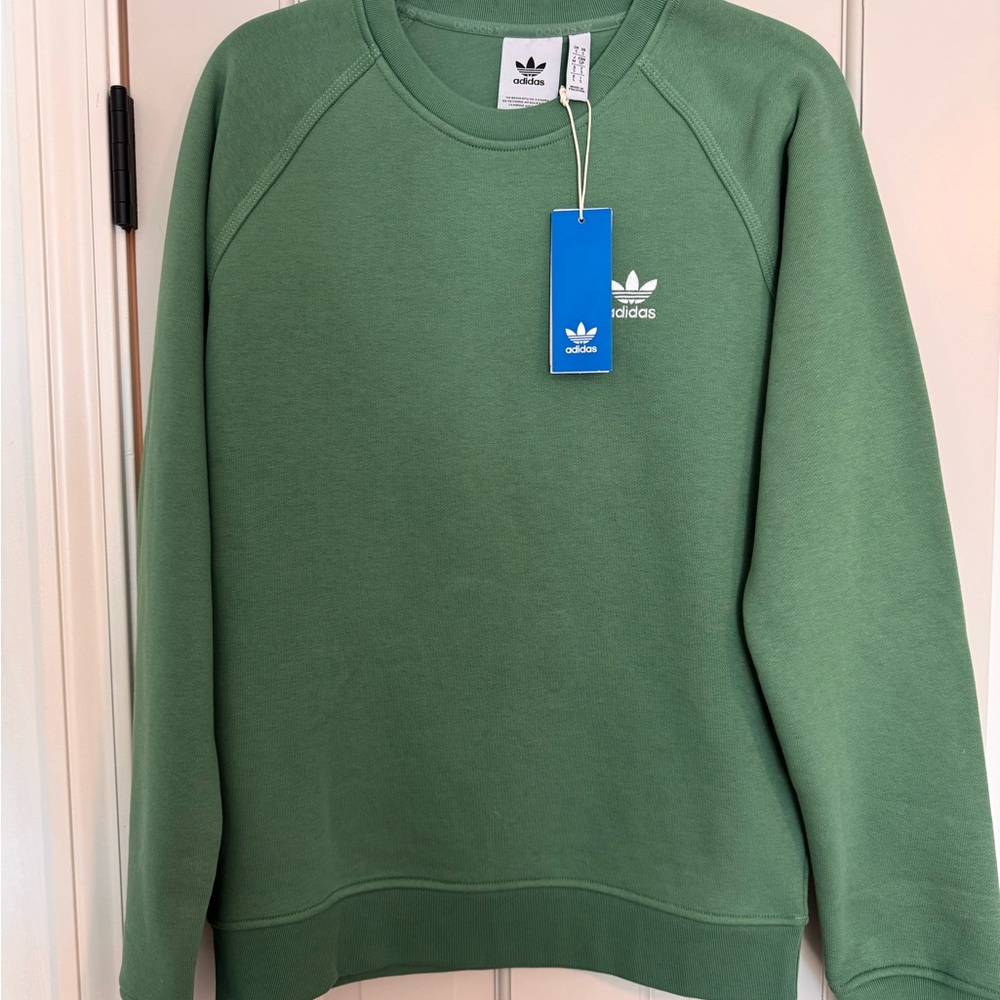 Adidas Women's Green Crewneck Sweater